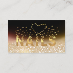 Luxe goudvlinders logo visitekaartje