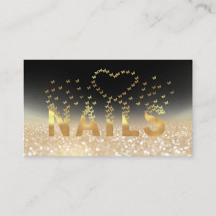 Luxe goudvlinders logo visitekaartje