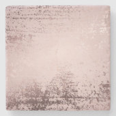 Luxe goudvormgeving van roos stenen onderzetter (Voorkant)