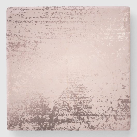 Luxe goudvormgeving van roos stenen onderzetter (Voorkant)