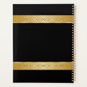 Luxe goudvormig notitieboek van de grens (Achterkant)