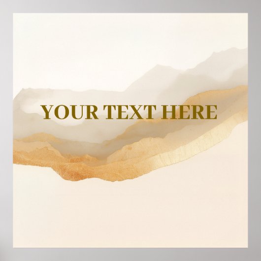 Luxe Gradient Landscape Poster – Voeg je eigen te  (Voorkant)