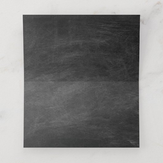 Luxe Graduation Party Retro schoolbord Plaatskaartje (Binnenkant ongevouwen)