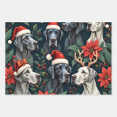 Luxe Great Dane-cadeaupapier Inpakpapier Vel (Voorkant 3)