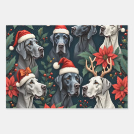 Luxe Great Dane-cadeaupapier Inpakpapier Vel