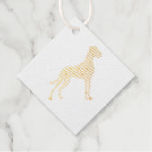 Luxe Great Dane Tas Bedankjes Labels (Voorkant)
