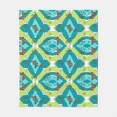 Luxe green garden art fleece deken (Voorkant)