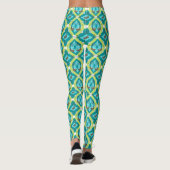 Luxe green garden art leggings (Achterkant)