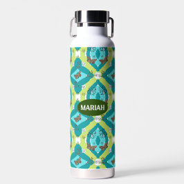 Luxe green garden art waterfles