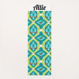 Luxe green garden art yogamat