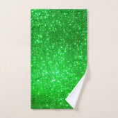 Luxe Green Gold Glitter Bath-handdoekset Bad Handdoek (Handdoek)
