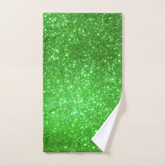 Luxe Green Gold Glitter Bath-handdoekset Bad Handdoek (Handdoek)