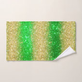 Luxe Green Gold Glitter Bath-handdoekset Bad Handdoek (Handdoek)