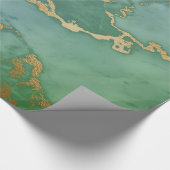 LUXE GREEN GOLD MARBLE WRAPPING PAPIER GIFT WRAP (Hoek)