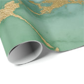 LUXE GREEN GOLD MARBLE WRAPPING PAPIER GIFT WRAP (Rol Hoek)