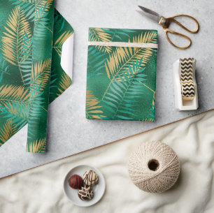 LUXE GREEN PALM SPRINGS WRAPPING PAPIER GIFT WRAP
