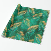 LUXE GREEN PALM SPRINGS WRAPPING PAPIER GIFT WRAP (Uitgerold)