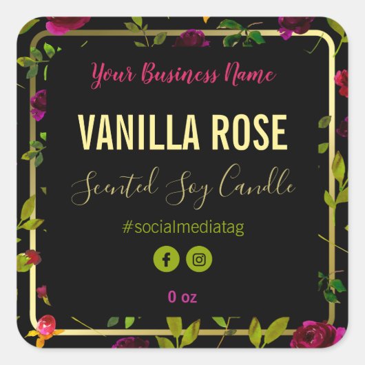 Luxe GreenEnergy-productetiketten Vierkante Sticker (Voorkant)