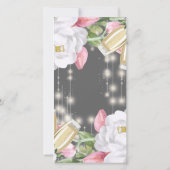 Luxe Grijs Bloem 30e Verjaardag Bedankkaart (Achterkant)