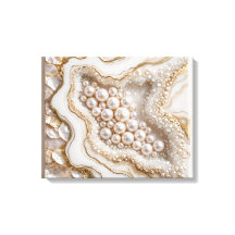 Luxe grijs en zilveren geode doekkunst - modern G
