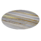 Luxe Grijs Goud Waterverf Textuur Snijplank (Hoek)