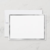 Luxe grijs wit zilver marmer bruidsmeisje kaart (Achterkant)