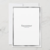 Luxe grijs wit zilver marmer Vrijgezellenfeest Kaart (Achterkant)