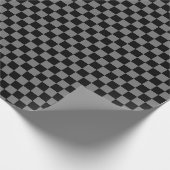 Luxe, grijs/zwart, gecheckt pakpapier (Hoek)