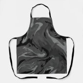 Luxe Grijs Zwart Hexagon Kleur Abstract Magic Schort (Voorkant)