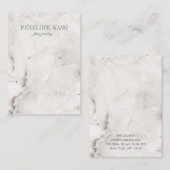 Luxe grijze juwelen oorscherm visitekaartje (Voorkant / Achterkant)