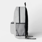 Luxe Grijze Stip Minimalistische Rugzak (Rechts)