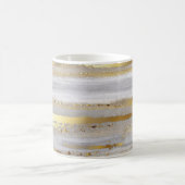 Luxe grijze waterverf en goudtextuur koffiemok (Center)