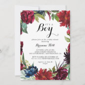 Luxe grillige Boho Het is een jongen Baby shower Kaart (Voorkant)