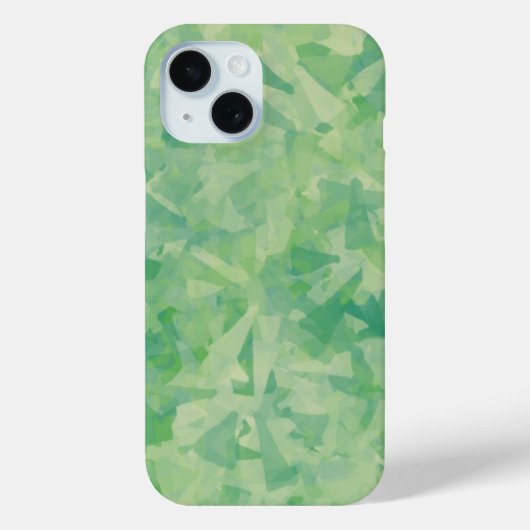 Luxe Groen Geel Wit Waterverf Abstracte Kunst Case-Mate iPhone Case (Achterkant)