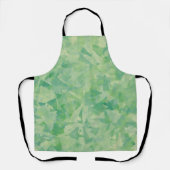 Luxe Groen Geel Wit Waterverf Abstracte Kunst Schort (Voorkant)