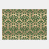 Luxe Groen & Goud Botanisch Inpakpapier Vel (Voorkant 3)
