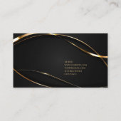 Luxe groen goud elegant notaris  Visitekaartje (Achterkant)