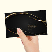 Luxe groen goud elegant notaris  Visitekaartje