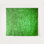 Luxe Groen Goud Glitter Wandkleed (Voorkant (horizontaal))