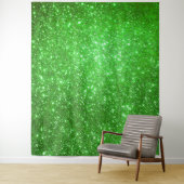 Luxe Groen Goud Glitter Wandkleed (In situ)