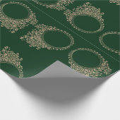 Luxe groen inpakpapier (Hoek)