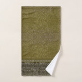 Luxe Groen & Wit Kerstfeest Bad Handdoek (Handdoek)