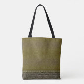 Luxe Groen & Wit Kerstfeest Tote Bag (Achterkant)