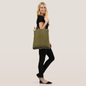 Luxe Groen & Wit Kerstfeest Tote Bag (Op model)