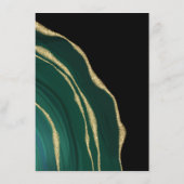 Luxe groene agaat met goud informatiekaartje (Achterkant)