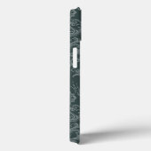 Luxe groene bloemendamaskbehang Case-Mate iPhone case (Achterkant / Rechts)