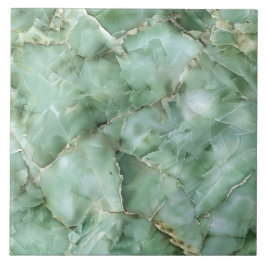 Luxe Groene Edelsteen Moderne Glam Esthetiek Tegeltje