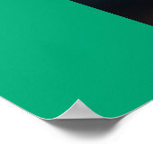 Luxe groene en gouden fauteuil poster (Hoek)