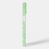 Luxe groene glitter telefoonhoesje met aangepaste Case-Mate iPhone case (Achterkant / Rechts)