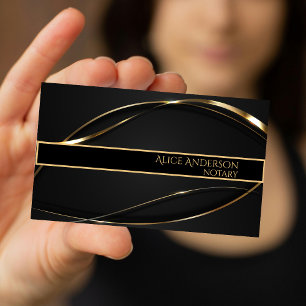 Luxe groene gouden elegante notaris  Visitekaartje
